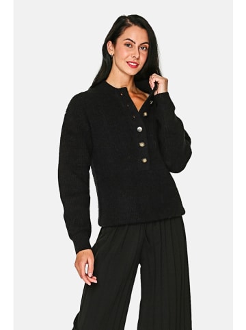 ASSUILI Kaschmir-Pullover in Schwarz