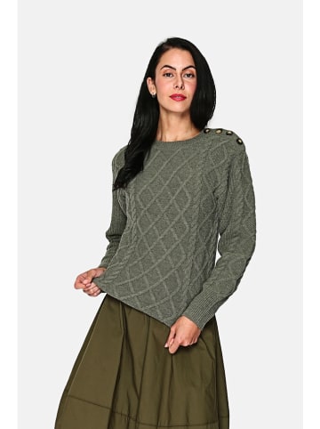 ASSUILI Sweter w kolorze khaki