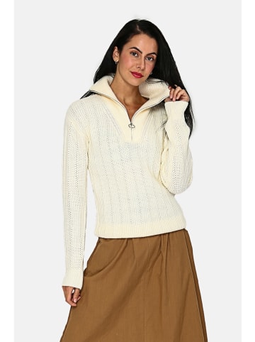 ASSUILI Kaschmir-Pullover in Creme