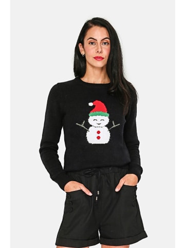 ASSUILI Kaschmir-Pullover in Schwarz