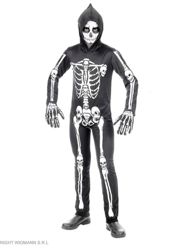 Carnival Party Kostium "Skeleton" w kolorze czarno-białym