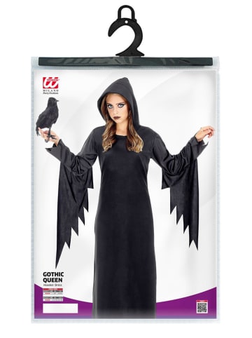 Carnival Party Kostümkleid "DUNKLE KÖNIGIN" in Schwarz