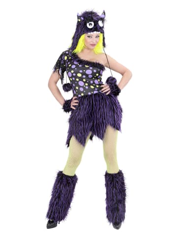 Carnival Party 4tlg. Kostüm "Monstermädchen" in Violett
