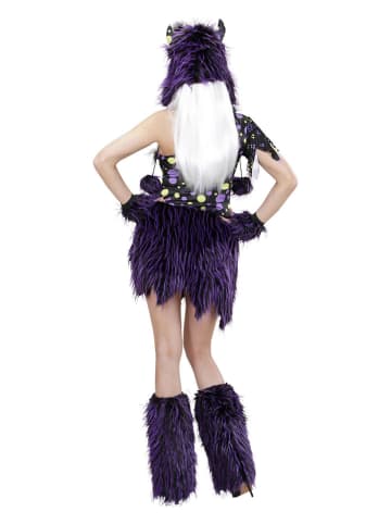 Carnival Party 4tlg. Kostüm "Monstermädchen" in Violett