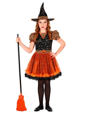 Widmann 2-delig kostuum "HEKS" oranje