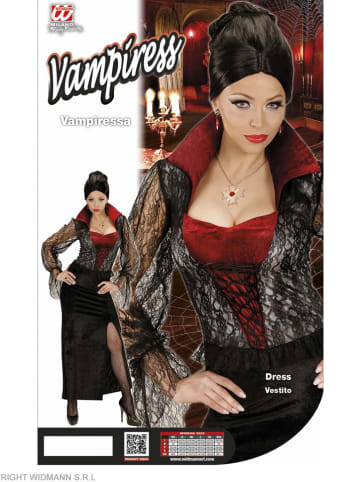 Carnival Party Kostümkleid "VAMPIRESSA" in Schwarz