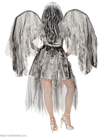 Widmann 2-delig kostuum "Dark Angel" grijs