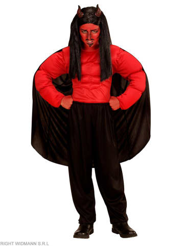 Widmann 2-częściowy kostium "Devil" w kolorze czerwono-czarnym