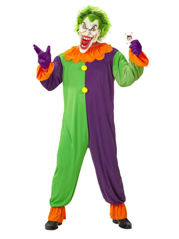 Widmann 2-delig kostuum "EVIL JOKER" paars/groen