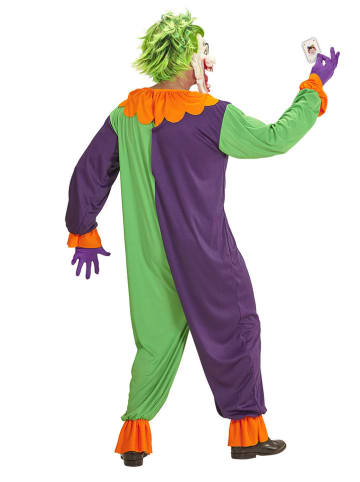 Widmann 2-delig kostuum "EVIL JOKER" paars/groen