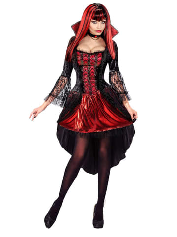Widmann 2-delig kostuum "VAMPIER" zwart/rood