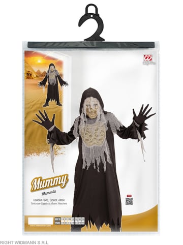 Carnival Party 3-częściowy kostium Rubie`s "Mummy" w kolorze czarno-kremowym