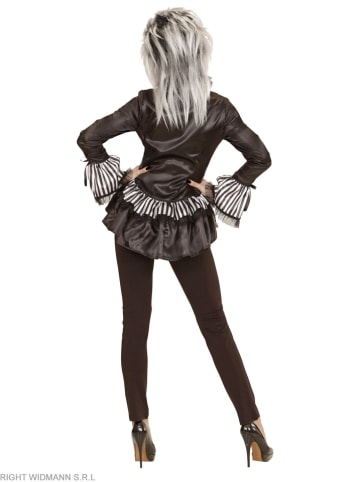 Carnival Party Kurtka kostiumowa "LADY SKELETON" w kolorze czarno-białym