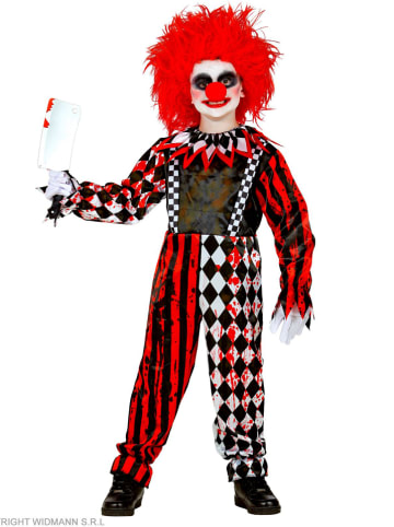 Widmann 2tlg. Kostüm "KILLERCLOWN" in Schwarz/ Rot