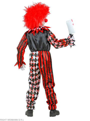 Widmann 2-częściowy kostium "KILLERCLOWN" w kolorze czerwono-czarnym