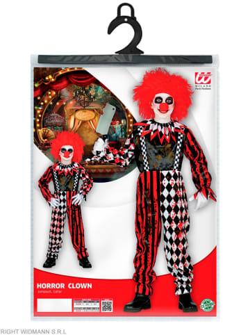 Widmann 2-częściowy kostium "KILLERCLOWN" w kolorze czerwono-czarnym