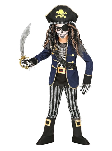 Carnival Party 4-częściowy kostium "Pirat" w kolorze granatowo-czarnym