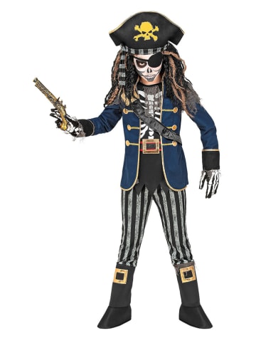 Carnival Party 4-częściowy kostium "Pirat" w kolorze granatowo-czarnym
