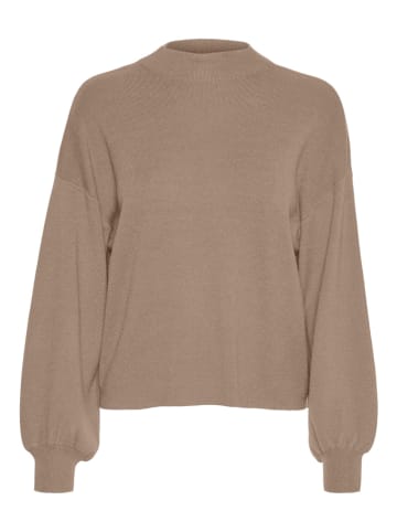 Vero Moda Sweter "Nancy" w kolorze jasnobrązowym