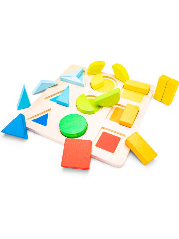 New Classic Toys 18-częściowe puzzle "Geometric figures" - 2+