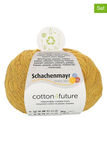 Schachenmayr since 1822 10er-Set: Baumwollgarne "Cotton4future" in Senf - 10x 50 g