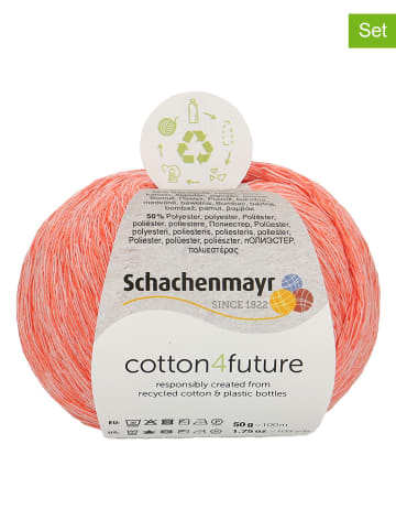 Schachenmayr since 1822 10er-Set: Baumwollgarne "Cotton4future" in Koralle - 10x 50 g