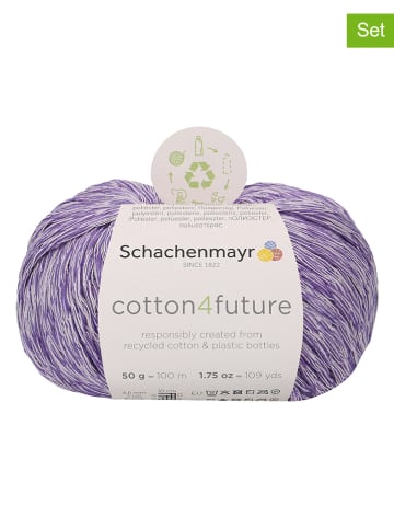 Schachenmayr since 1822 10er-Set: Baumwollgarne "Cotton4future" in Flieder - 10x 50 g