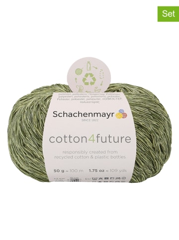 Schachenmayr since 1822 10er-Set: Baumwollgarne "Cotton4future" in Grün - 10x 50 g