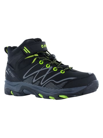 Hi-Tec Trekkingschuhe "Blackout Mid" in Schwarz/ Neongrün
