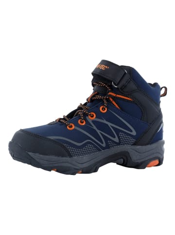 Hi-Tec Buty trekkingowe "Blackout Mid" w kolorze granatowo-pomarańczowym