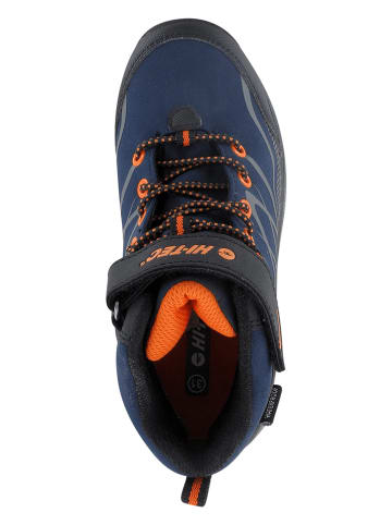 Hi-Tec Buty trekkingowe "Blackout Mid" w kolorze granatowo-pomarańczowym