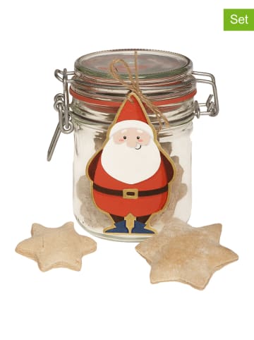 SUNNYSUE 6er-Set: Holzanhänger "Wichtelparade" in Natur