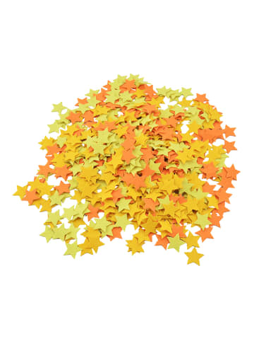 SUNNYSUE Filzaufkleber "Stern" in Orange/ Gelb - 300 Stück