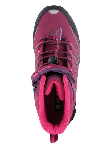 Hi-Tec Buty trekkingowe "Blackout Mid" w kolorze różowym