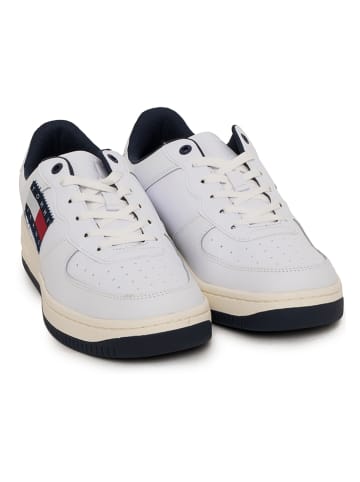 Tommy Hilfiger Leder-Sneakers in Weiß
