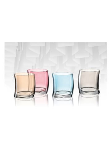 LEONARDO 2er-Set: Gläser in Rosa/ Gelb - 355 ml