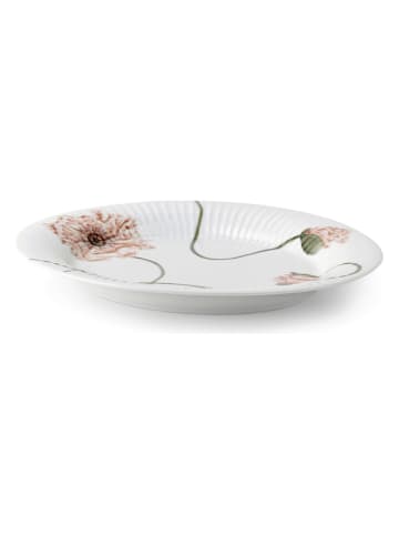 Kähler Serveerplateau "Hammershøi Poppy" wit/lichtroze - (L)28,5 x (B)22,5 cm