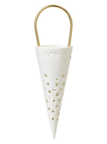 Kähler Teelichthalter "Nobili" in Weiß - (H)15,5 cm