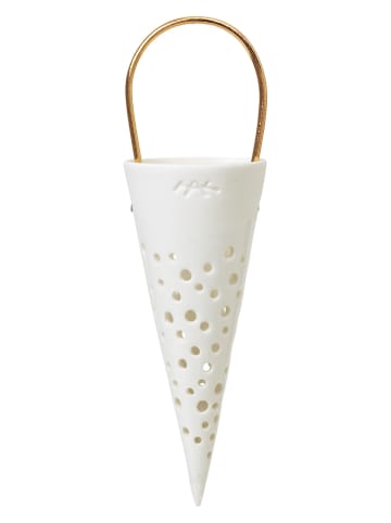 Kähler Teelichthalter "Nobili" in Weiß - (H)18 cm