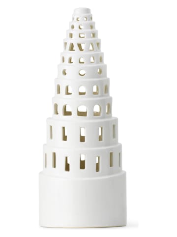 Kähler Theelichthouder "Urbania" wit - (H)22,5 cm