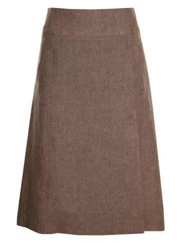 SCHNEIDERS Linnen rok "Maja" bruin