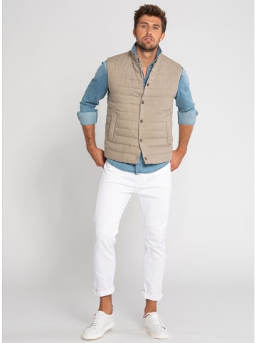 SCHNEIDERS Doorgestikte bodywarmer "Louis" beige