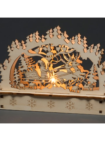 Konstsmide LED-Holzsilhouette in Natur - (B)15 x (H)11 x (T)3 cm