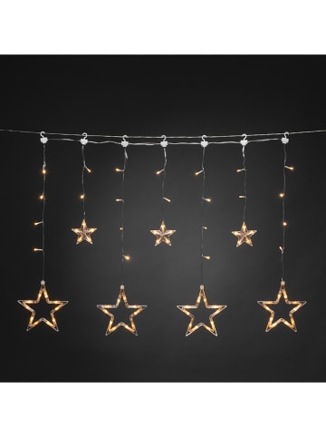 Konstsmide LED-Lichtervorhang "Sterne" in Warmweiß - (L)590 cm