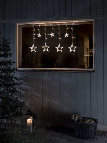 Konstsmide LED-Lichtervorhang "Sterne" in Warmweiß - (L)590 cm