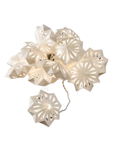 Konstsmide Decoratieve ledlichtketting "Papieren Sneeuwvlokken" wit