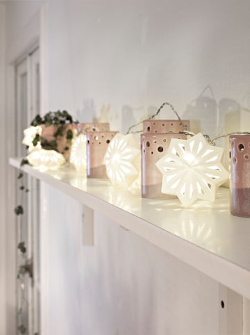 Konstsmide Decoratieve ledlichtketting "Papieren Sneeuwvlokken" wit