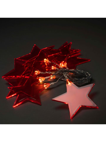 Konstsmide LED-Dekolichterkette "Sterne" in Rot