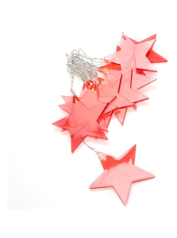 Konstsmide LED-Dekolichterkette "Sterne" in Rot