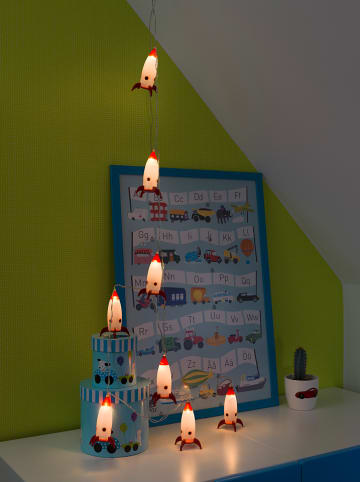 Konstsmide Decoratieve ledlichtketting "Raketten" wit/rood